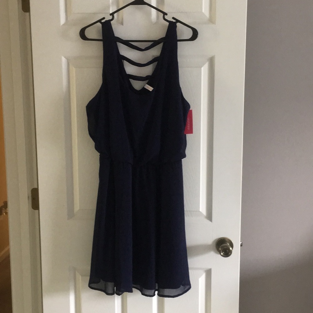 BNWT Xhilaration navy blue dress size XL